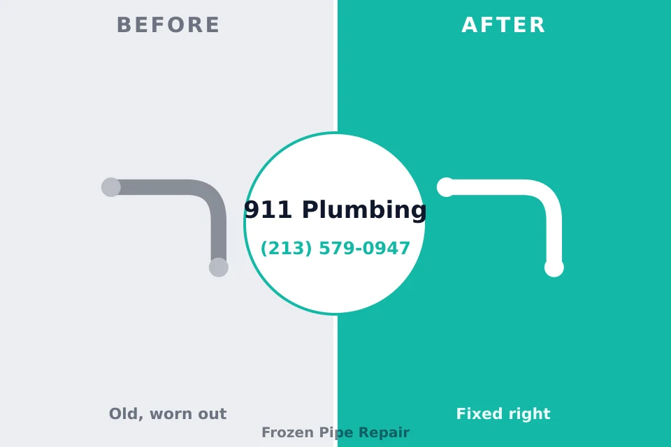 Before and after: plumbing repair Waldo, AR